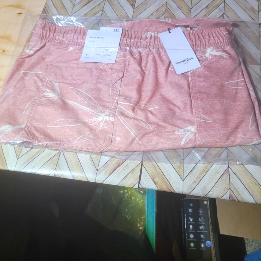 Goodfellow swim trunks pink 3xl